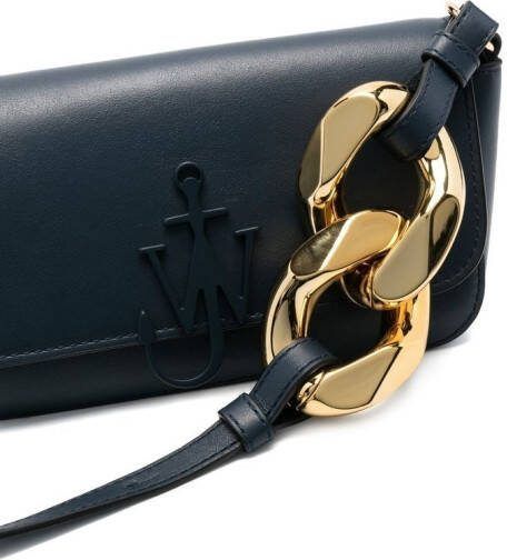 JW Anderson Anchor crossbodytas met ketting Blauw