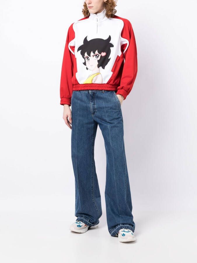 JW Anderson Trui met halve rits Rood