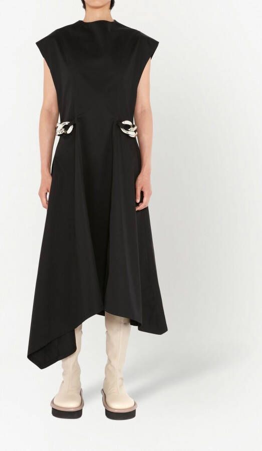 JW Anderson Asymmetrische jurk Zwart