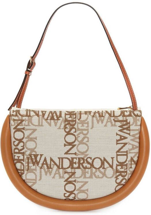 JW Anderson Bumper-Moon schoudertas Beige