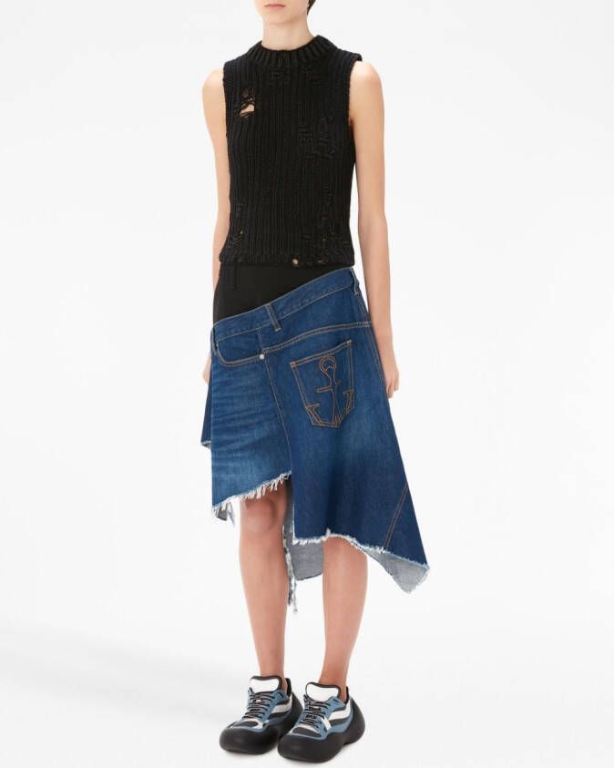 JW Anderson Gerafelde rok Blauw
