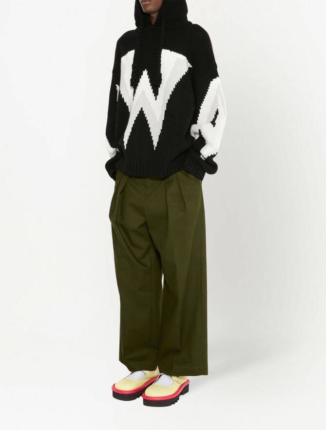 JW Anderson Geplooide pantalon Groen