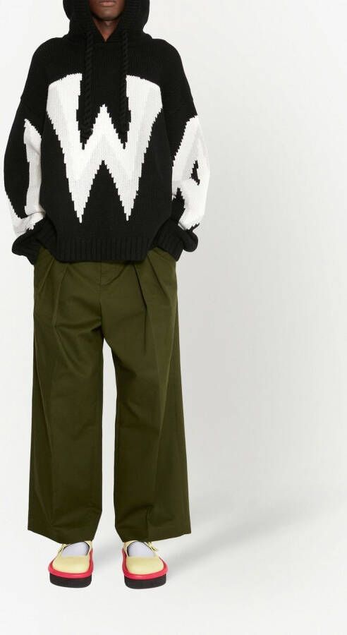 JW Anderson Geplooide pantalon Groen