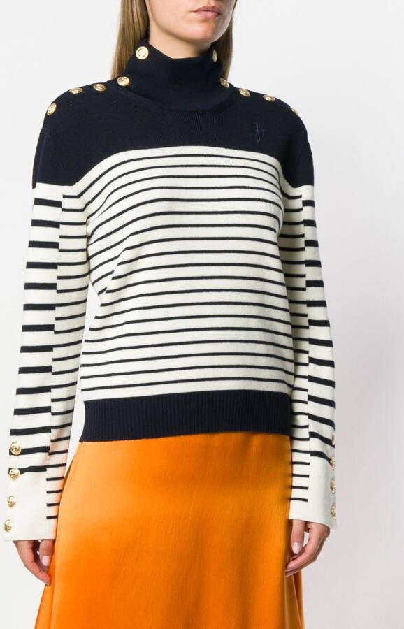 JW Anderson gestreepte trui Blauw