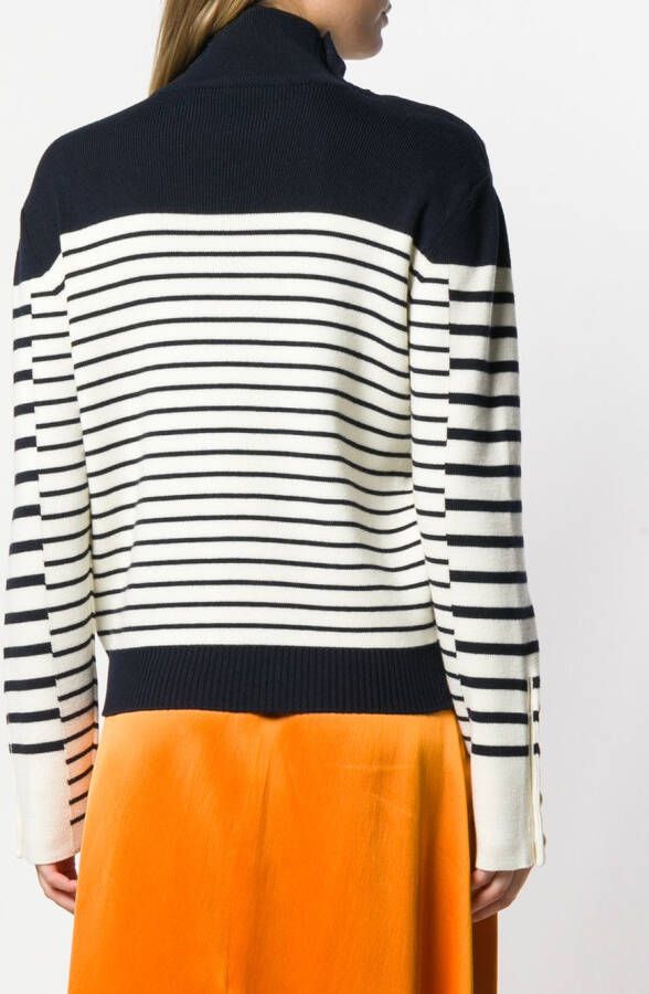 JW Anderson gestreepte trui Blauw