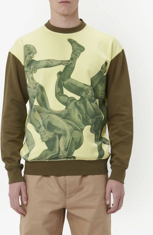 JW Anderson Sweater met grafische print Geel