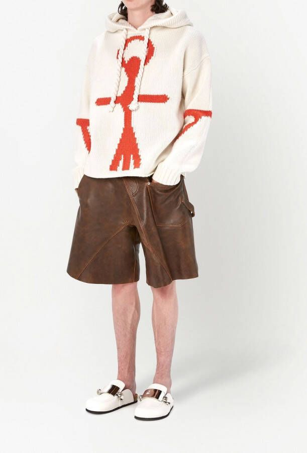JW Anderson Hoodie van merinowol Wit