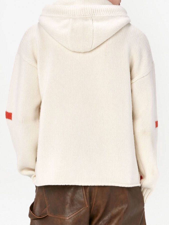 JW Anderson Hoodie van merinowol Wit