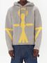 JW Anderson Intarsia hoodie Grijs - Thumbnail 4