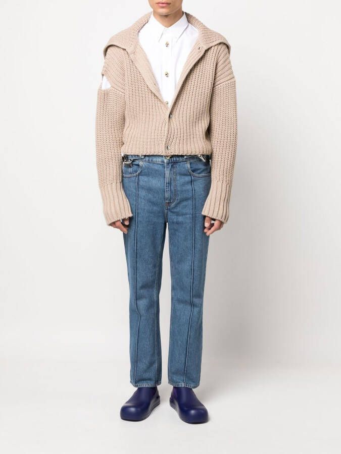 JW Anderson Jeans met schakelketting Blauw