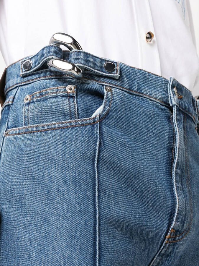 JW Anderson Jeans met schakelketting Blauw