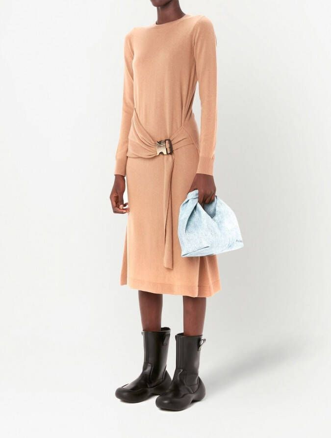 JW Anderson Jurk met gesp Bruin