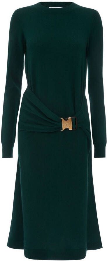 JW Anderson Jurk met gespsluiting Groen