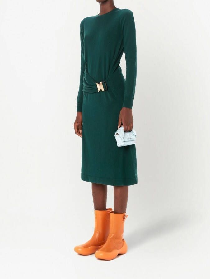 JW Anderson Jurk met gespsluiting Groen