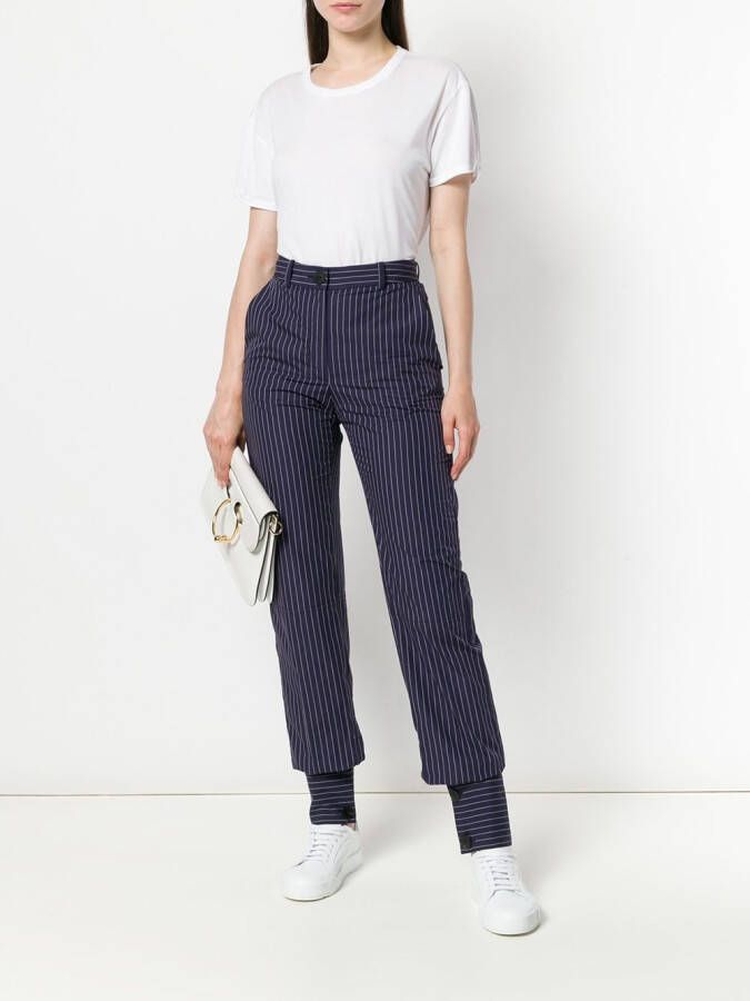 JW Anderson klassieke broek met pinstrip Blauw