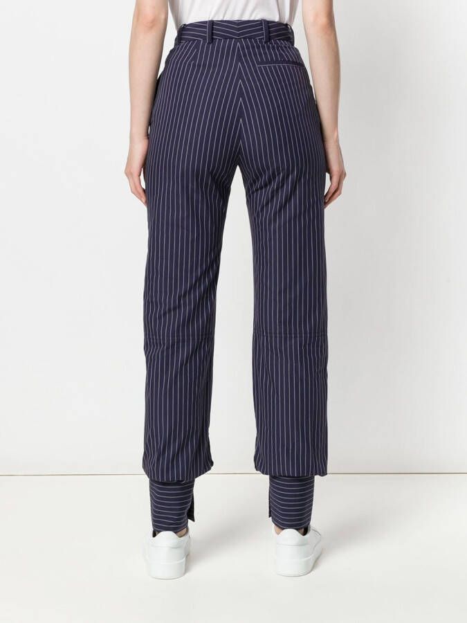 JW Anderson klassieke broek met pinstrip Blauw