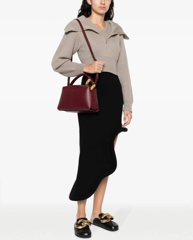JW Anderson Shopper met geknoopt detail Rood