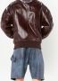 JW Anderson Leren bomberjack Bruin - Thumbnail 4
