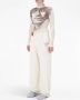 JW Anderson Broek met logopatch en wijde pijpen Beige - Thumbnail 2