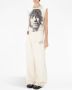 JW Anderson Broek met logopatch en wijde pijpen Beige - Thumbnail 3