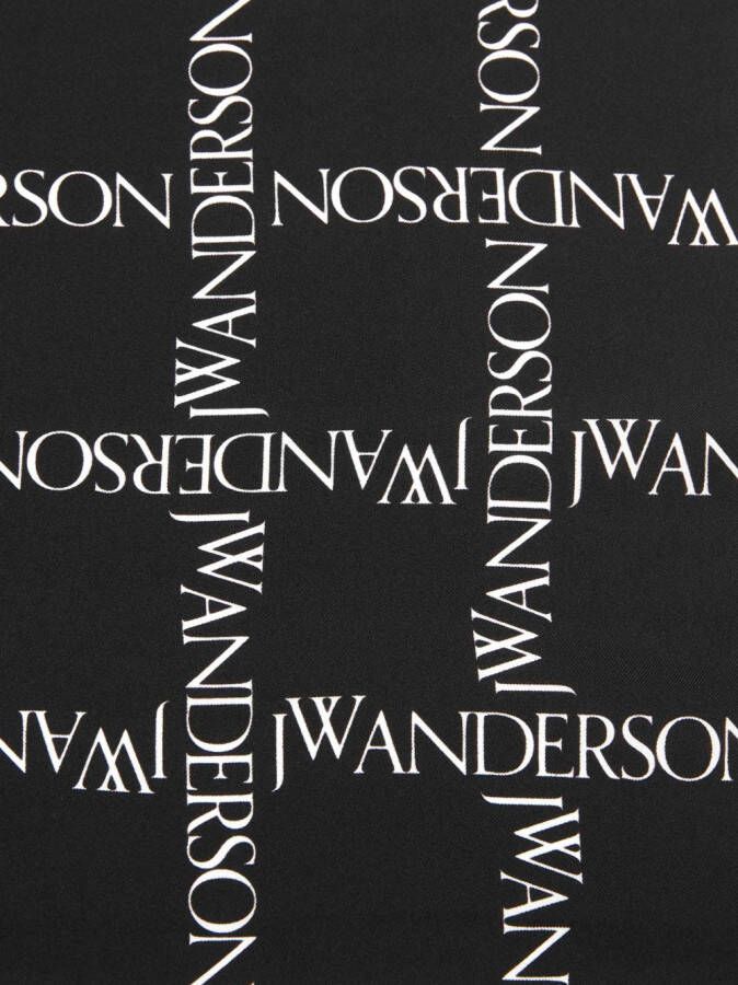 JW Anderson Sjaal met logoprint Zwart