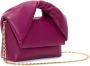 JW Anderson medium Twister leather shoulder bag Paars - Thumbnail 3