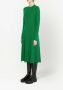 JW Anderson Midi-jurk met gewelfde afwerking Groen - Thumbnail 3