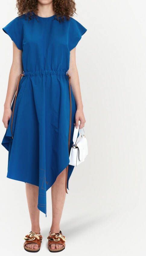 JW Anderson Mini-jurk met asymmetrische afwerking Blauw