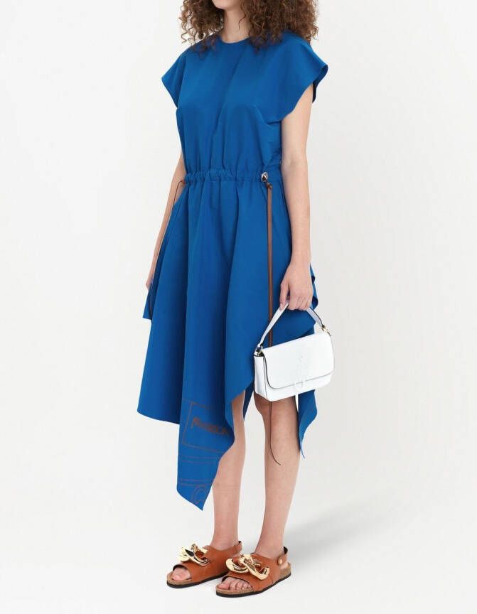 JW Anderson Mini-jurk met asymmetrische afwerking Blauw