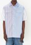 JW Anderson Overhemd met krijtstreep Blauw - Thumbnail 3