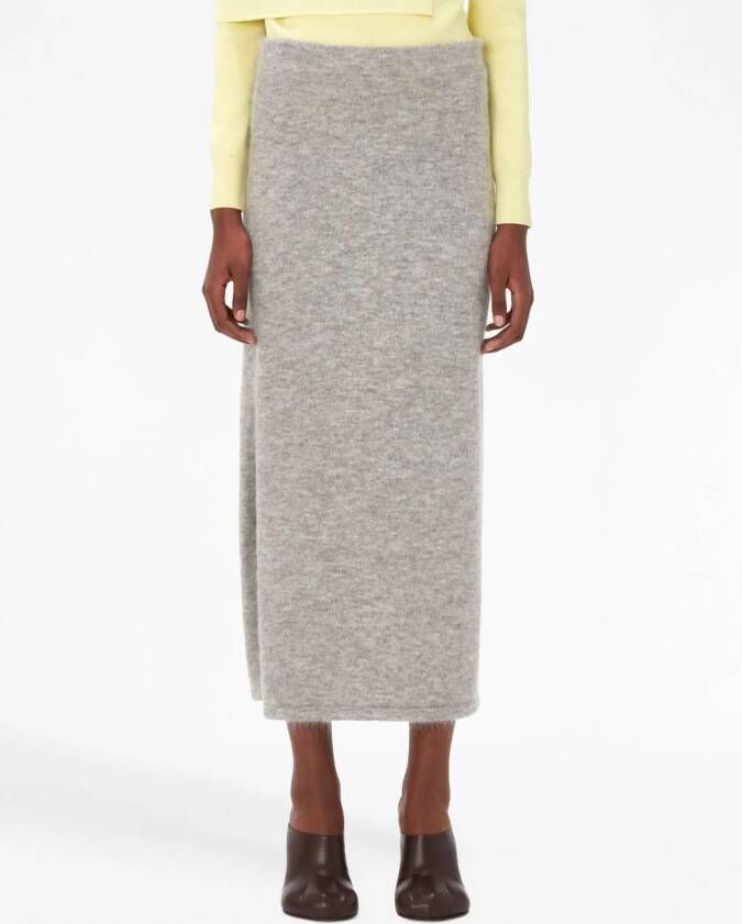 JW Anderson Rok met zijsplit Grijs