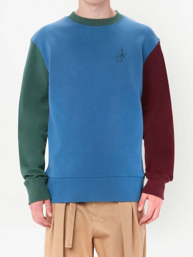 JW Anderson Sweater met colourblocking Blauw