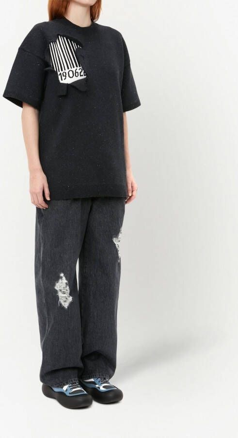 JW Anderson Sweater met korte mouwen Zwart