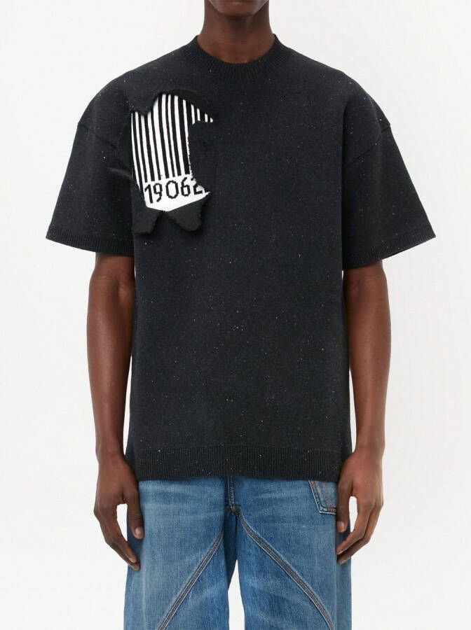 JW Anderson Sweater met korte mouwen Zwart