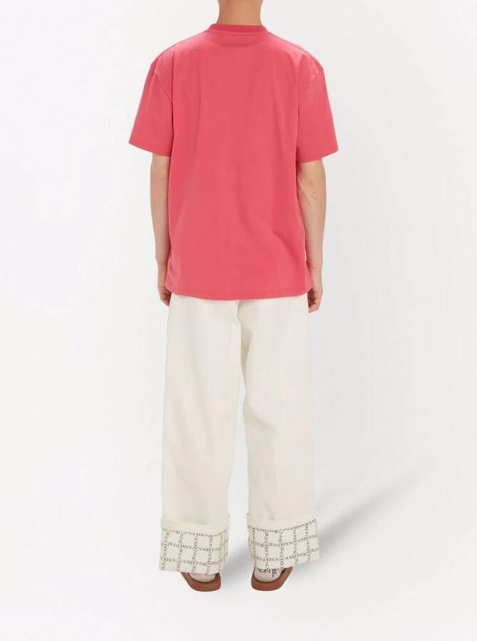 JW Anderson T-shirt met borduurwerk Roze