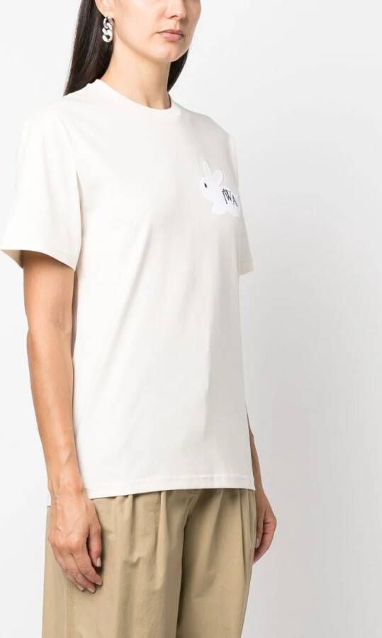JW Anderson T-shirt met geborduurd logo Beige