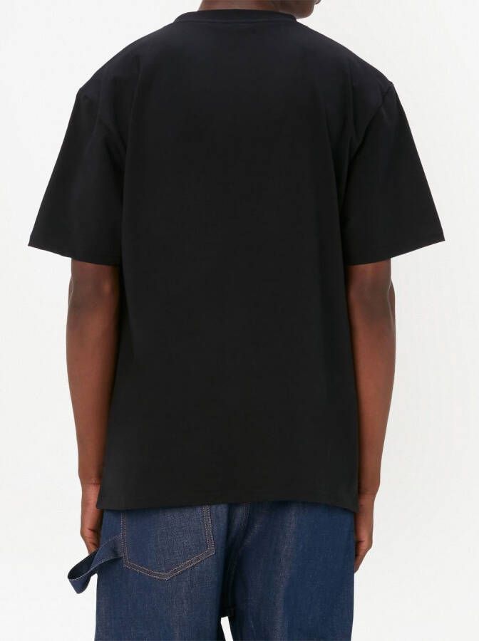 JW Anderson T-shirt met grafische print Zwart