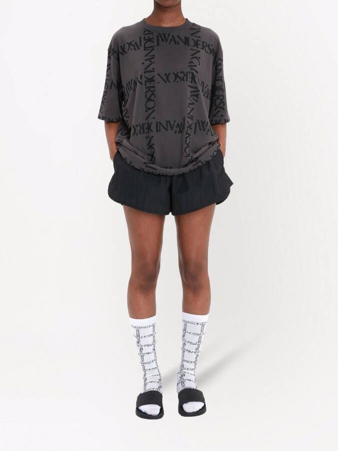 JW Anderson T-shirt met logoprint Grijs