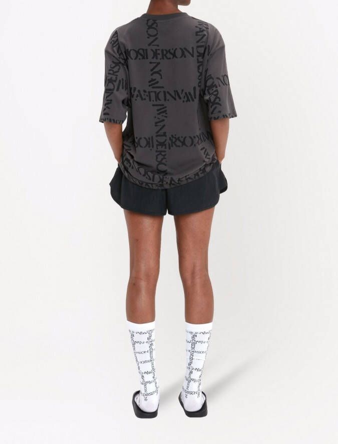 JW Anderson T-shirt met logoprint Grijs