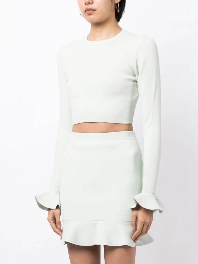 JW Anderson Top met ruches Groen