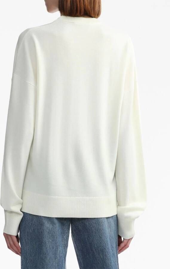 JW Anderson Trui met intarsia logo Wit