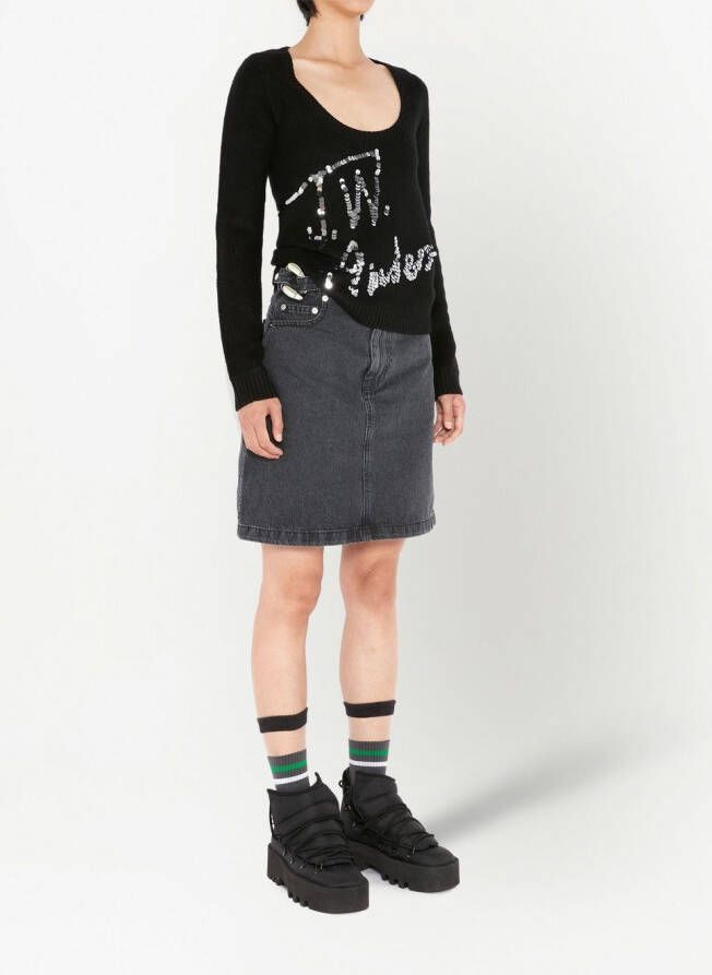 JW Anderson Trui verfraaid met pailletten Zwart