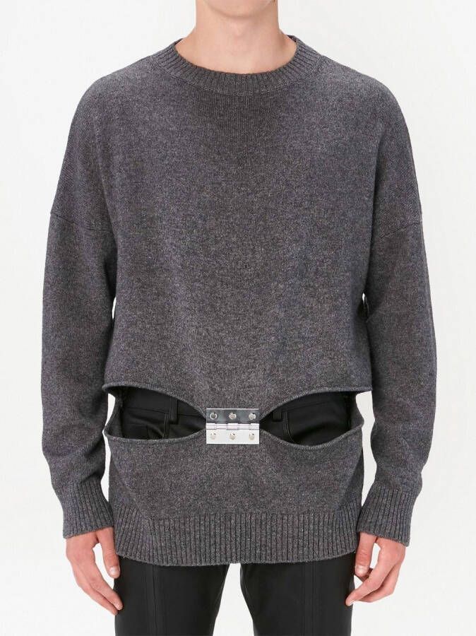 JW Anderson Uitgesneden trui Grijs