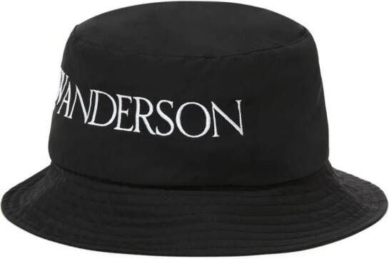 JW Anderson Vissershoed met geborduurd logo Zwart