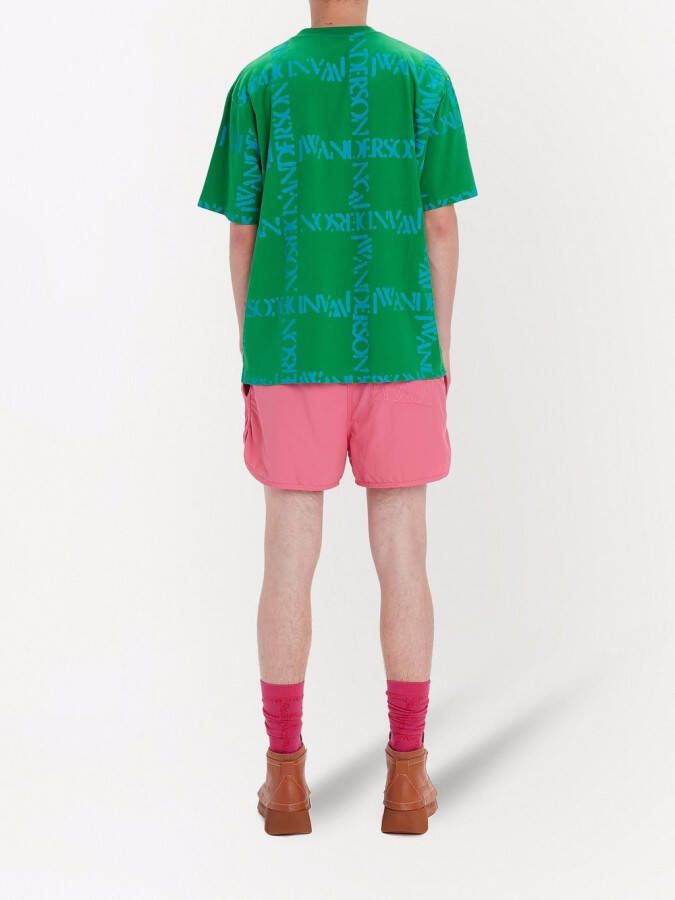 JW Anderson Zwembroek met logoprint Roze