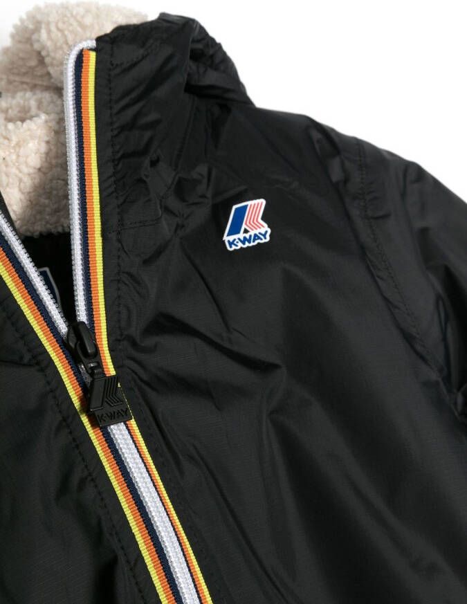 K-Way Jack met logopatch Zwart