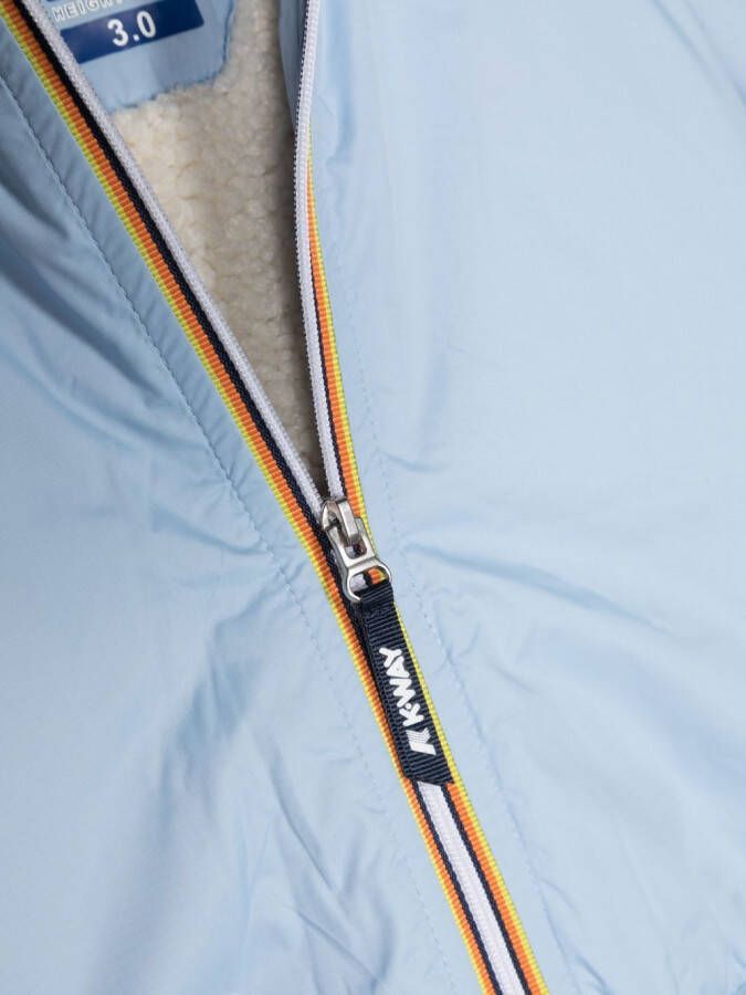 K Way Kids Jack met capuchon Blauw
