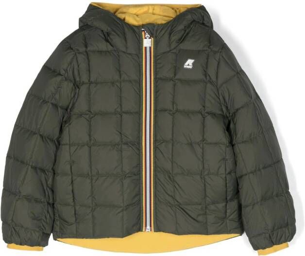 K Way Kids Jack met capuchon Geel