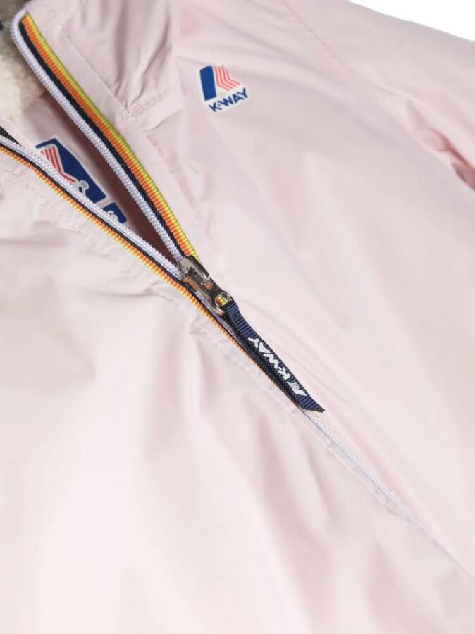 K Way Kids Jack met capuchon Roze