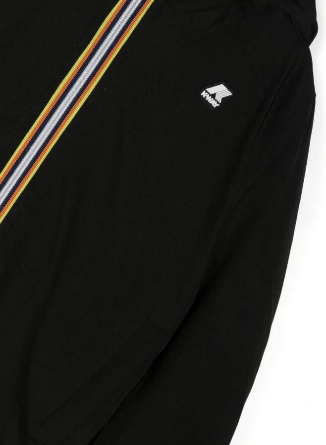 K Way Kids Jack met capuchon Zwart